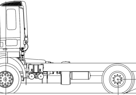 Tatra T158-8P3R23.411 2 4x4 truck (2014) - drawings, dimensions, figures