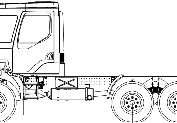 Tatra T810-1R0R36 truck 15 177 1R 6x6 (2014) - drawings, dimensions, figures