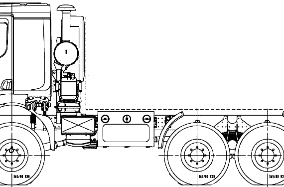 Tatra T810-1ROR26 6x6 truck (2007) - drawings, dimensions, figures