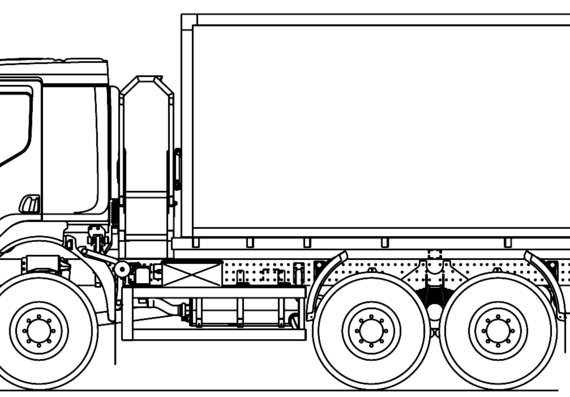 Грузовик Tatra T810 6x6 (2014) - чертежи, габариты, рисунки
