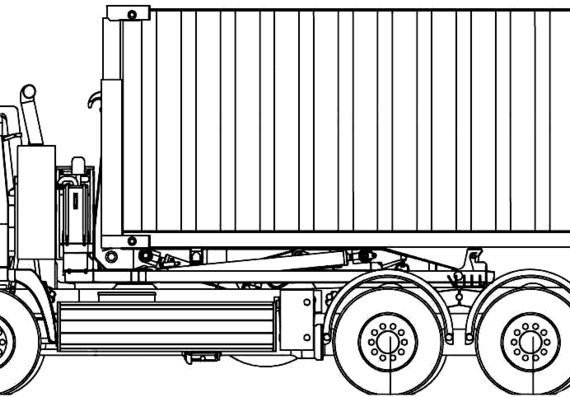 Tatra T815-26OR24 6x6 truck (2007) - drawings, dimensions, figures