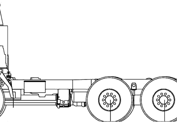 Грузовик Tatra T815-26WR25 6x6 (2007) - чертежи, габариты, рисунки