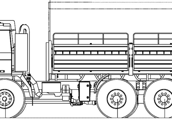 Грузовик Tatra T815-26WV25 6x6 (2007) - чертежи, габариты, рисунки