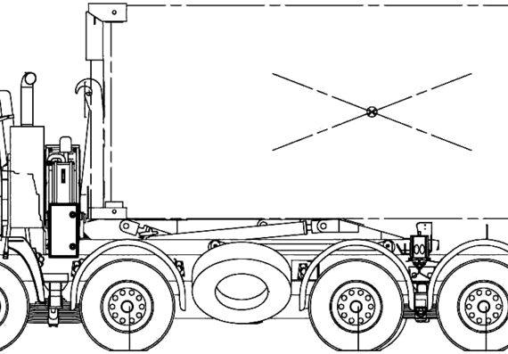 Tatra T815-27OR84 8x8 truck (2007) - drawings, dimensions, figures