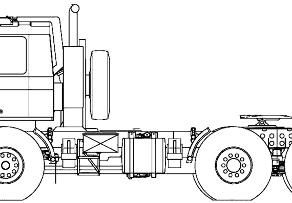 Грузовик Tatra T815-29ON3T 6x6 (2007) - чертежи, габариты, рисунки