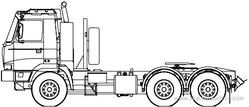 Tatra T815-2x0N25 truck (2007) - drawings, dimensions, figures