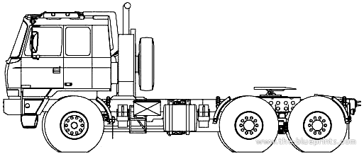 Грузовик Tatra T815-2x0N3T (2007) - чертежи, габариты, рисунки