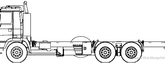 Грузовик Tatra T815-2x0R21 (2007) - чертежи, габариты, рисунки