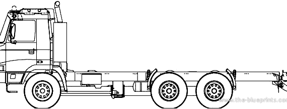 Грузовик Tatra T815-2x0R25 (2007) - чертежи, габариты, рисунки