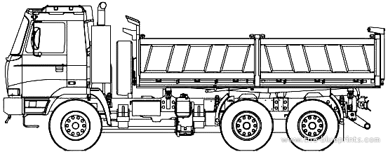 Грузовик Tatra T815-2x0S25 (2007) - чертежи, габариты, рисунки
