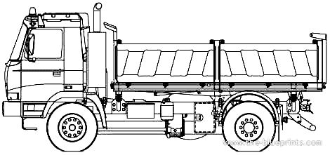 Tatra T815-2x0S45 truck (2007) - drawings, dimensions, figures