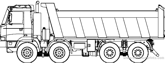 Грузовик Tatra T815-2x0S84 (2007) - чертежи, габариты, рисунки