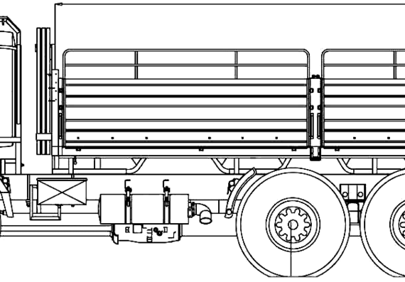 Грузовик Tatra T815-6MWV27 6x6 (2007) - чертежи, габариты, рисунки