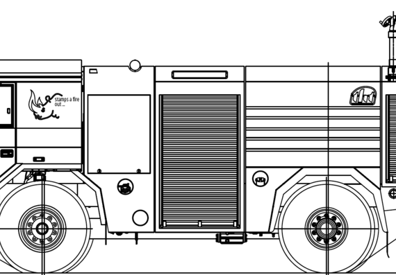 Truck Tatra T815-721R52 18 280 4x4 (2014) - drawings, dimensions, figures