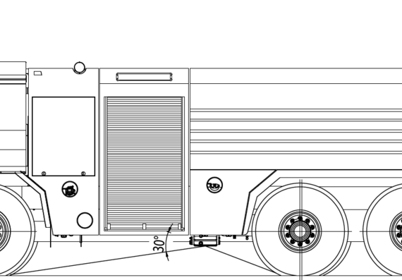 Грузовик Tatra T815-731R32 26 325 6x6 (2014) - чертежи, габариты, рисунки