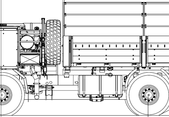 Tatra T815-7L0R59 19 257 4x4 truck (2014) - drawings, dimensions, figures