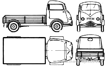 Tempo Wiking truck (1953) - drawings, dimensions, pictures