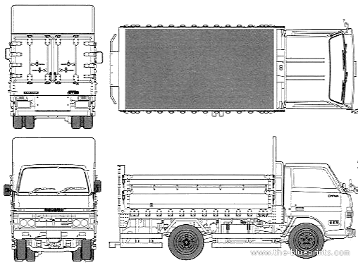 Toyota Dyna truck - drawings, dimensions, pictures