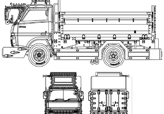Toyota Dyna Ryuseigo truck - drawings, dimensions, pictures
