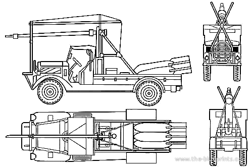 Грузовик Toyota GB Starter Truck - чертежи, габариты, рисунки