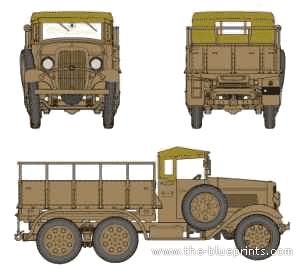 Truck Toyota Type 94 Truck Soft Top - drawings, dimensions, pictures
