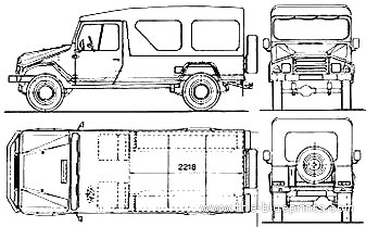 UMM Allter truck - drawings, dimensions, pictures
