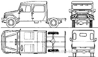 UMM Allter Chasis truck - drawings, dimensions, pictures