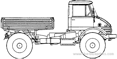 Грузовик Unimog 416 U1100 - чертежи, габариты, рисунки