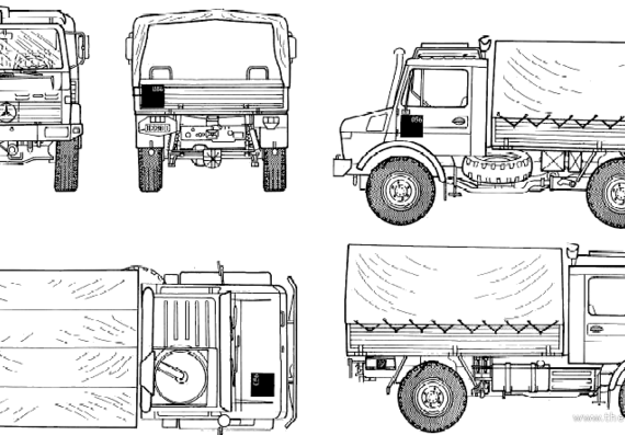Unimog Lkw 2t Tmilgl 4x4 truck - drawings, dimensions, pictures