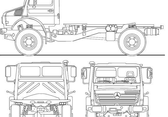Unimog U3000 truck (2008) - drawings, dimensions, pictures