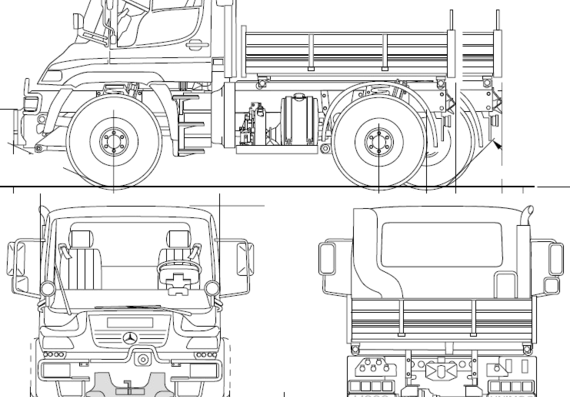 Unimog U300 truck (2008) - drawings, dimensions, pictures