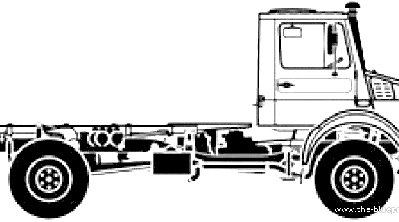 Unimog U4000 LWB truck (2008) - drawings, dimensions, pictures