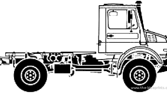 Unimog U4000 SWB truck (2008) - drawings, dimensions, figures