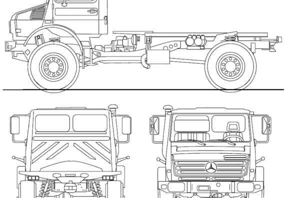 Unimog U5000 truck (2008) - drawings, dimensions, pictures