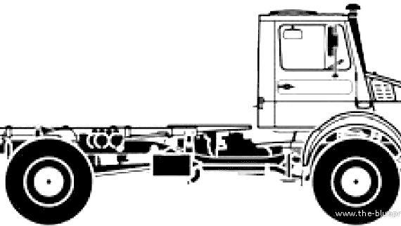 Unimog U5000 LWB truck (2008) - drawings, dimensions, pictures