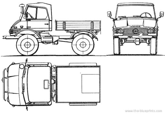 Unimog truck U52-421 - drawings, dimensions, figures