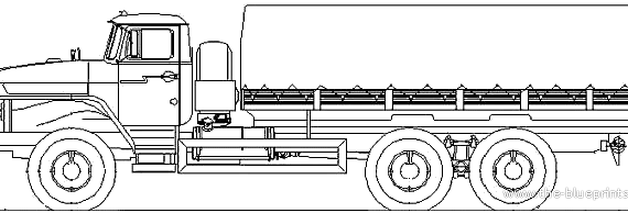 Грузовик Ural-4320-0911-30 (2008) - чертежи, габариты, рисунки