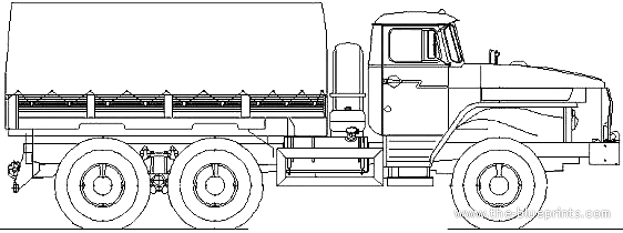 Грузовик Ural-4320-31 (2008) - чертежи, габариты, рисунки