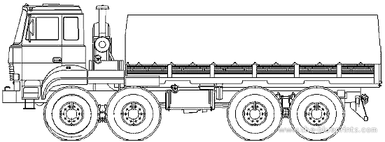 Грузовик Ural-532301 (2008) - чертежи, габариты, рисунки