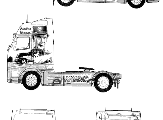 Volvo FH 16 truck - drawings, dimensions, figures