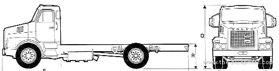 Volvo N10 4x2 Truck (1977) - drawings, dimensions, pictures