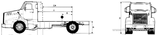 Volvo NL12 4x2 Rid 20.5ton Truck (1989) - drawings, dimensions, pictures