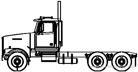 Western Star 4900FA truck (2005) - drawings, dimensions, pictures