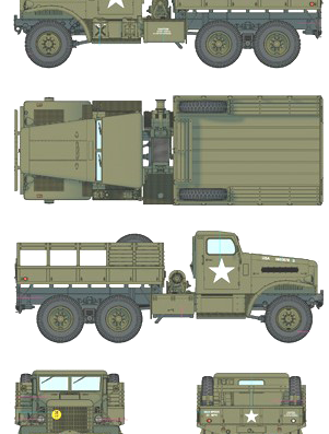 Truck White 666 Cargo - drawings, dimensions, pictures