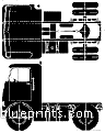 Грузовик White Freightliner WF6344T (1963) - чертежи, габариты, рисунки