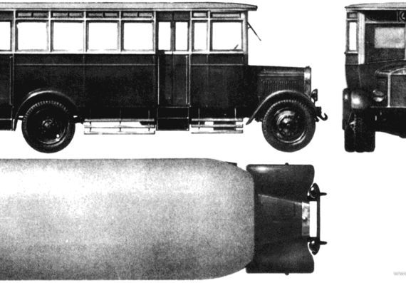 Truck YaAZ-6 (1930) - drawings, dimensions, pictures