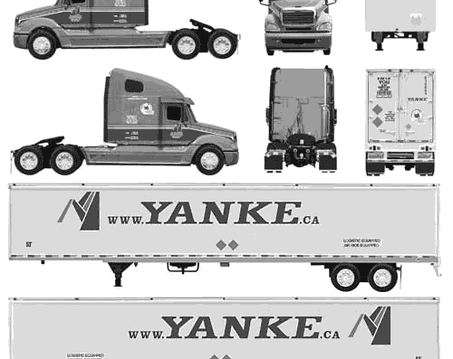 Yanke truck - drawings, dimensions, pictures