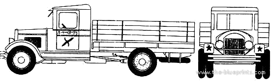 ZIS-5 truck - drawings, dimensions, figures