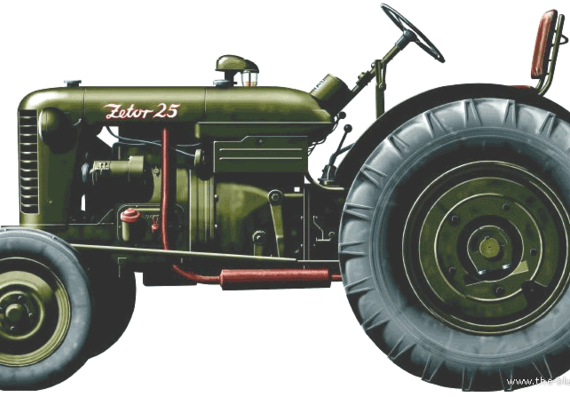 Zetor 25 truck - drawings, dimensions, pictures
