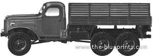 Truck ZiL-157 6x6 - drawings, dimensions, figures
